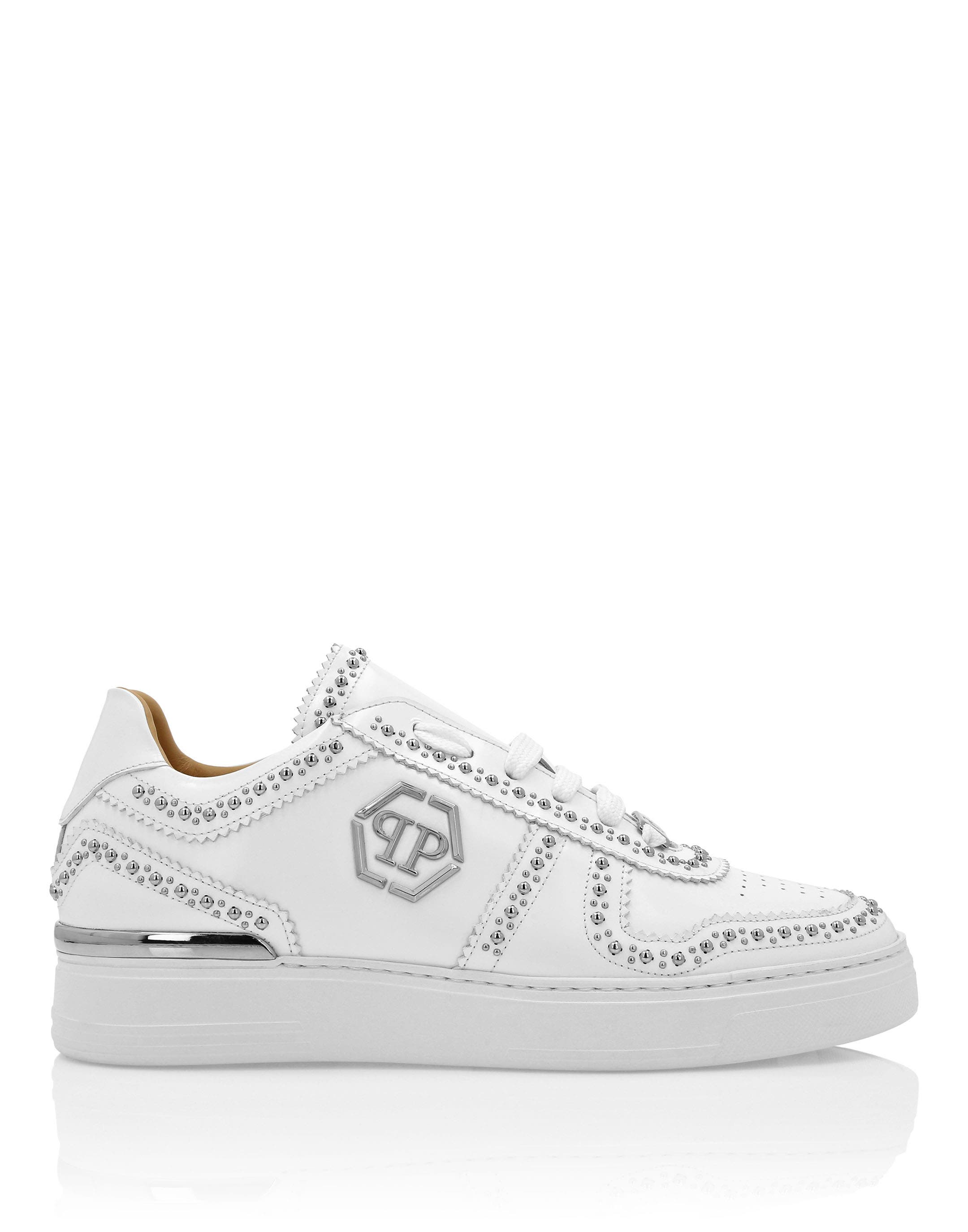 Leather Lo- Top Sneakers Men, Alternate, color, white