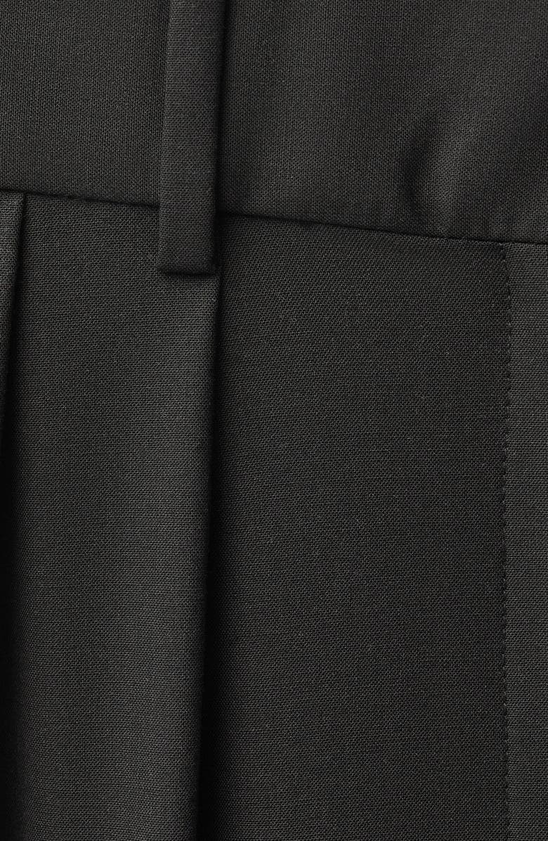 MANGO Pleat Front Wide Leg Suit Pants, Alternate, color,