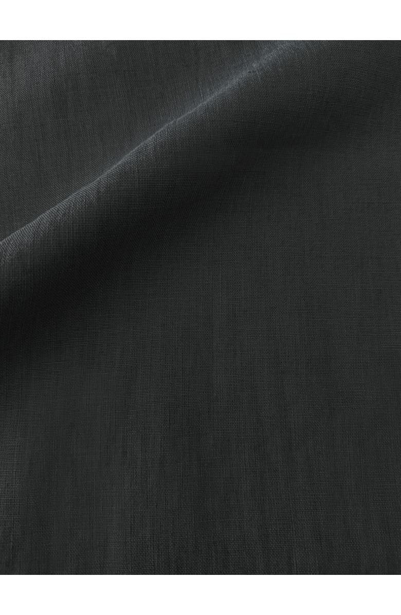 Anaya So Soft Linen Euro Pillow with Down Alternative Insert, Alternate, color, Black