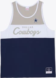Mitchell & Ness Men's Mitchell & Ness  Navy/Silver Dallas Cowboys Head Coach Tank Top