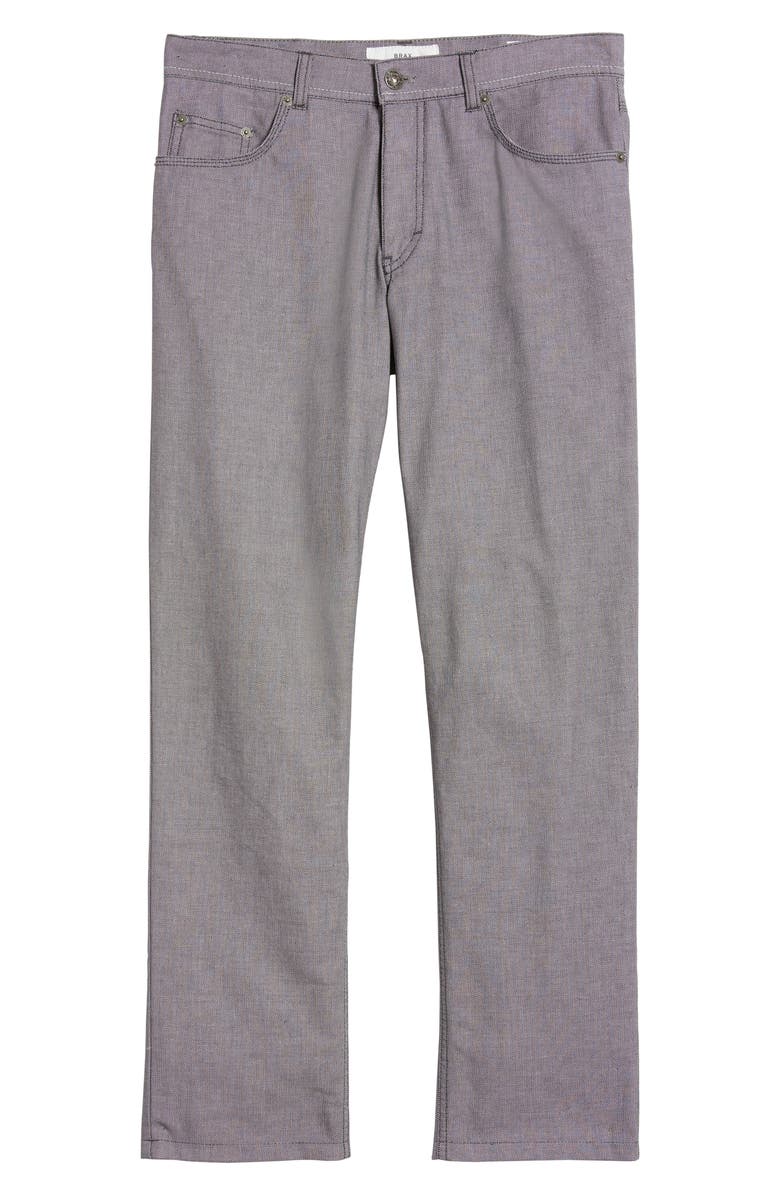 Brax Cooper Bird's Eye Stretch Cotton Pants, Alternate, color, 