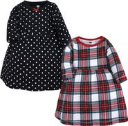 Hudson Baby Two-Piece Set of Long-Sleeve Dresses