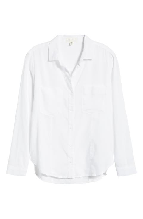 Seamed Button-Up Shirt