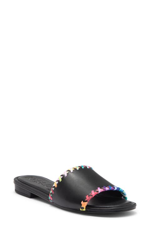 Cenie Whipstitch Slide Sandal (Women)