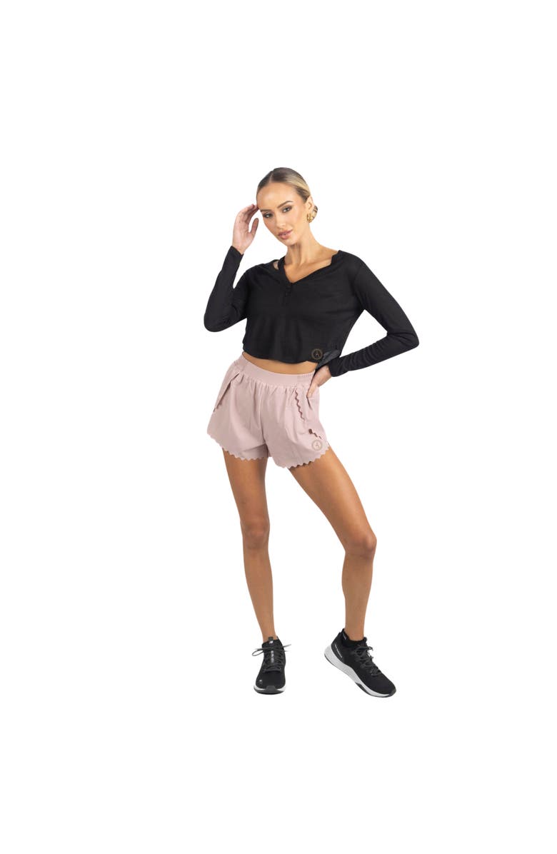 AKALIA Ashley Long Sleeve Breathable Top, Main, color, Black