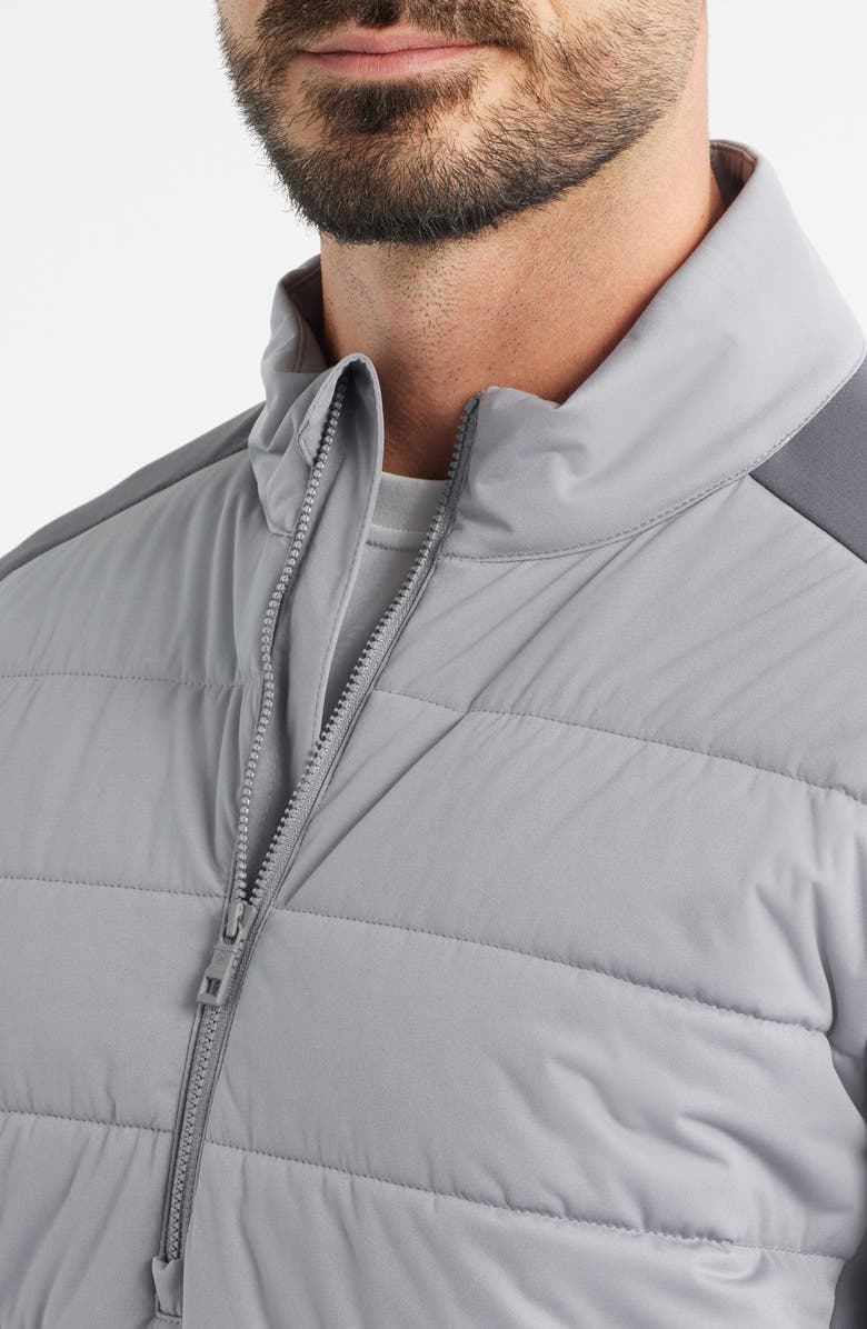 Peter Millar Weld Hybrid Half Zip Pullover, Alternate, color, Iridium / Oslo Grey