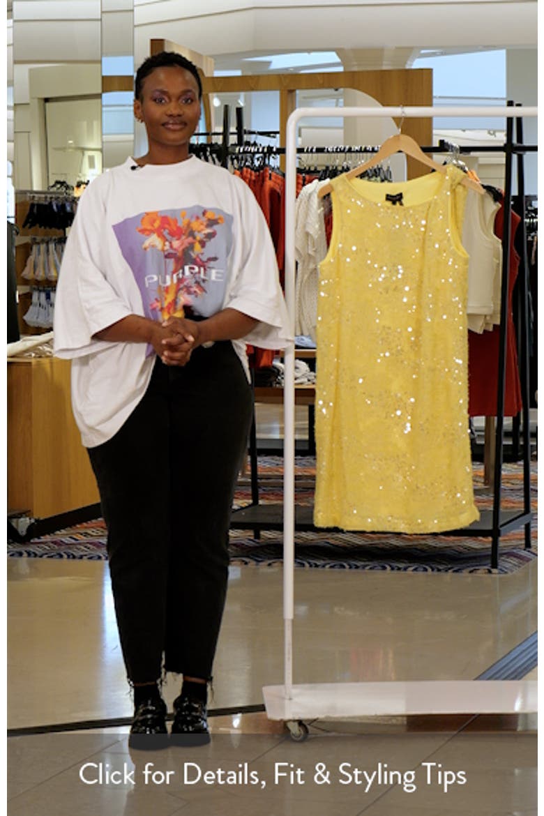 Sequin Shift Dress video