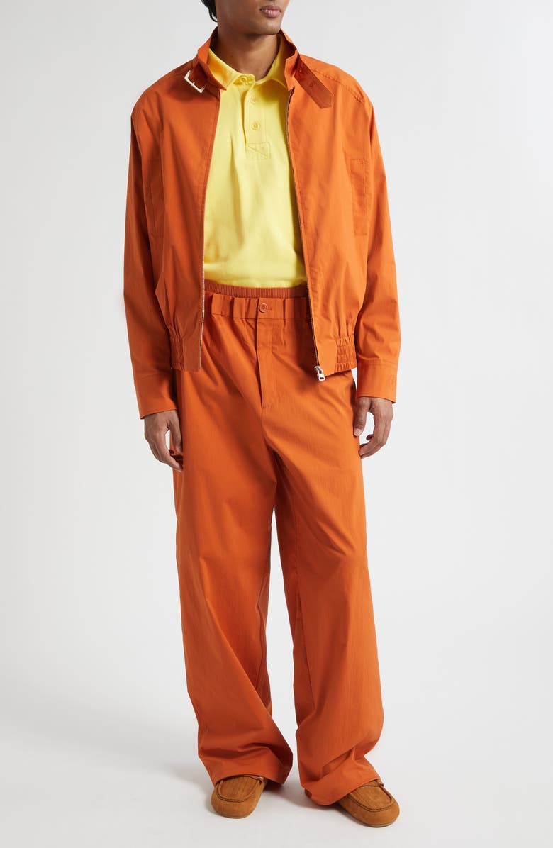 JW Anderson Gathered Waist Track Pants, Alternate, color, Ginger