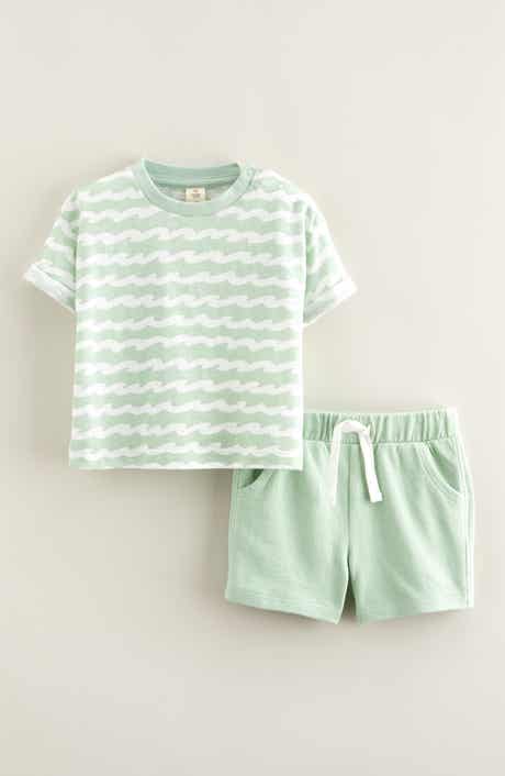 Tucker + Tate Patterned T-Shirt & Drawstring Shorts Set