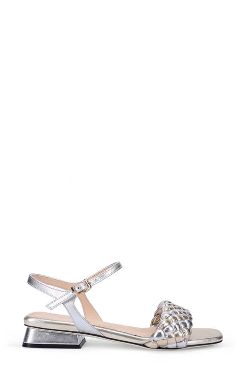 Ron White Barbra Ankle Strap Sandal In Metallic