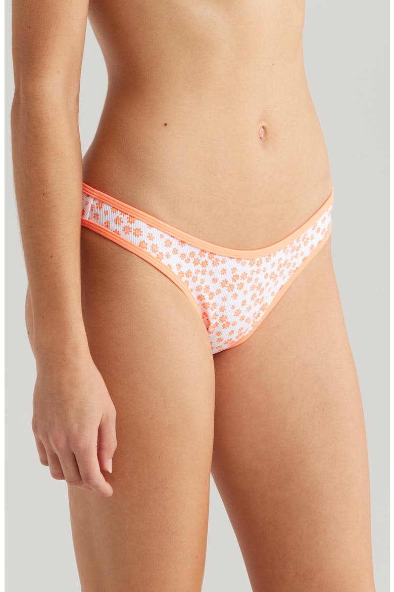 Modest Bind Bikini Bottoms, Alternate, color, ORANGE FANTASY