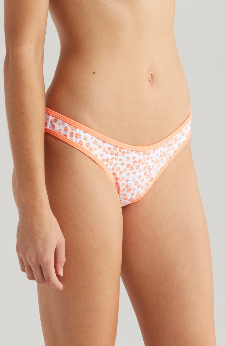 Kulani Kinis Modest Bind Bikini Bottoms, Alternate, color, Orange Fantasy