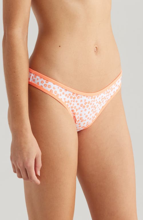 Kulani Kinis Modest Bind Bikini Bottoms In Orange Fantasy