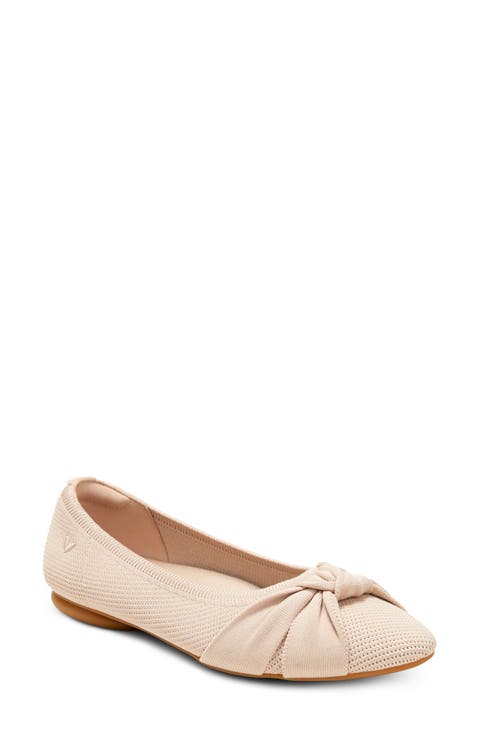 Bibi Almond-Toe Knotted Flats