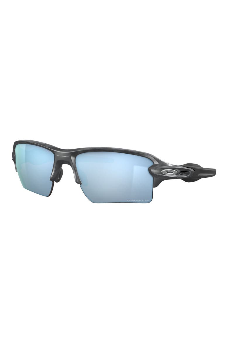 Flak® 2.0 XL 59mm Prizm™ Polarized Wrap Sunglasses, Alternate, color, MATTE BLACK CAMO/ DEEP WATER
