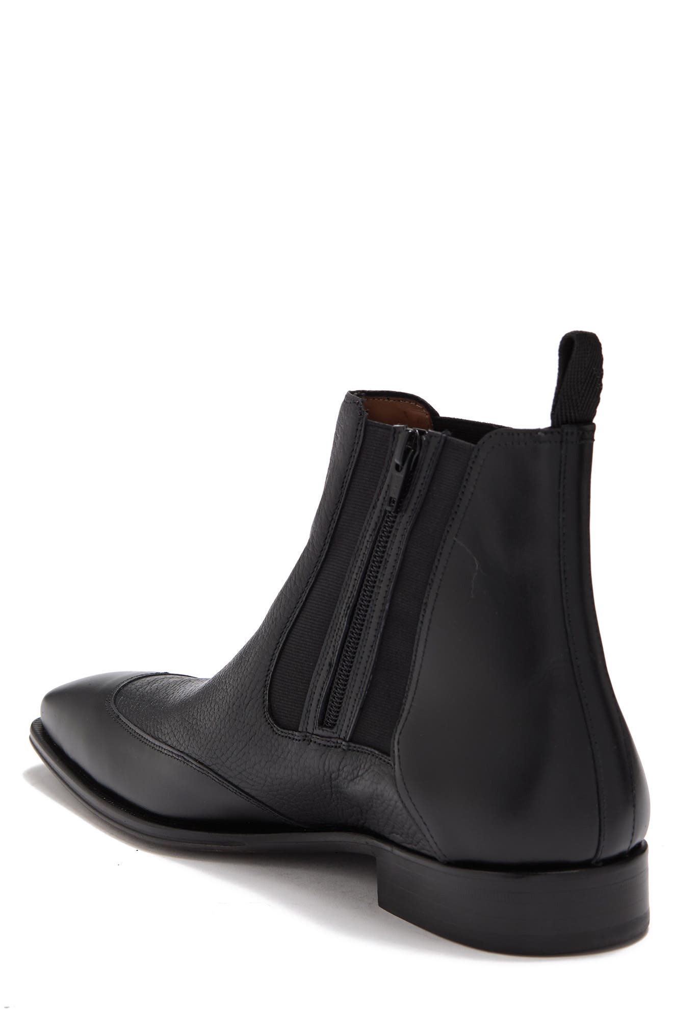 Mezlan Cadence Leather Side Zip Chelsea Boot (Men  display picture 2