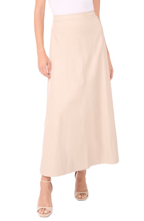 Faux Leather A-Line Skirt