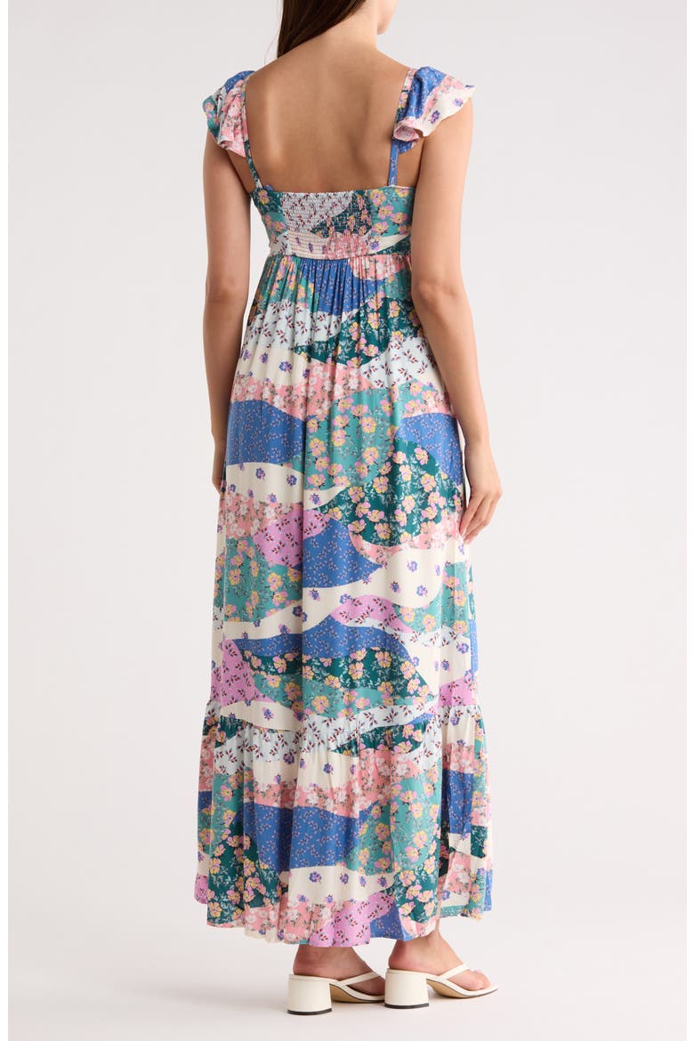 Sweetheart Maxi Dress, Alternate, color, IVORY/ JADE