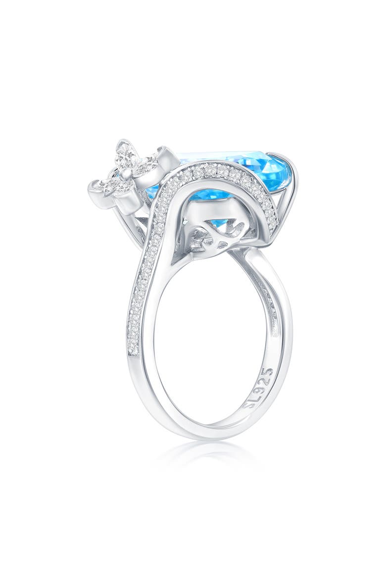 Gala Firework Butterfly Ring, Alternate, color, AQUA