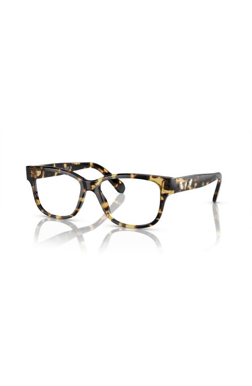 Swarovski 52mm Rectangle Optical Glasses In Brown