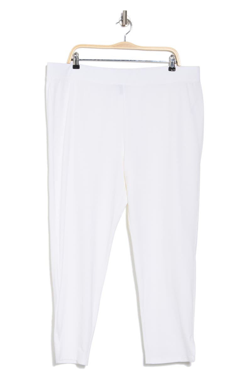Eileen Fisher High Waist Crop Slim Pants, Alternate, color, White