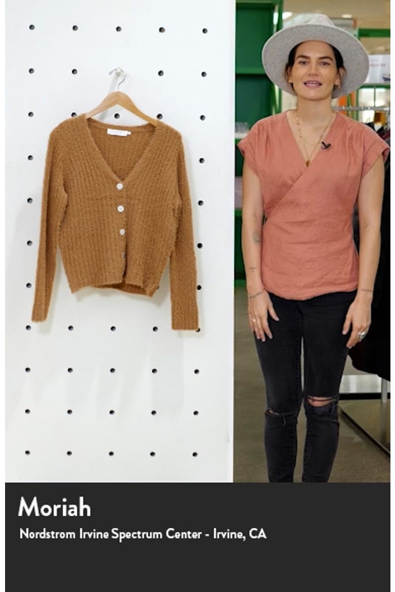 Fuzzy Crop Cardigan video