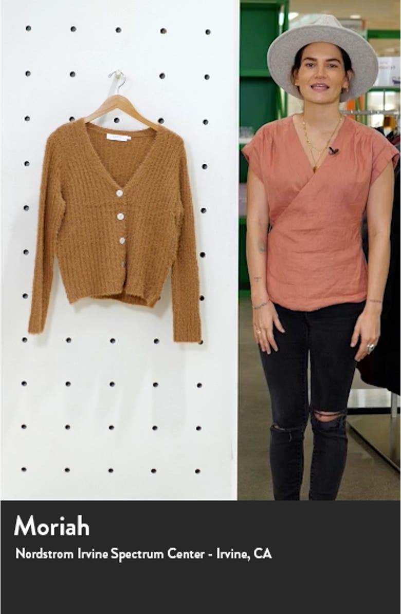 Fuzzy Crop Cardigan, sales video thumbnail