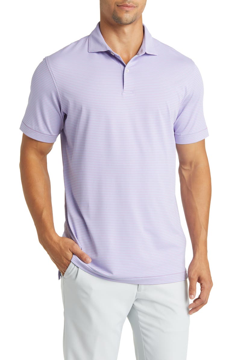 Peter Millar Ambrose Stripe Performance Golf Polo, Main, color, 