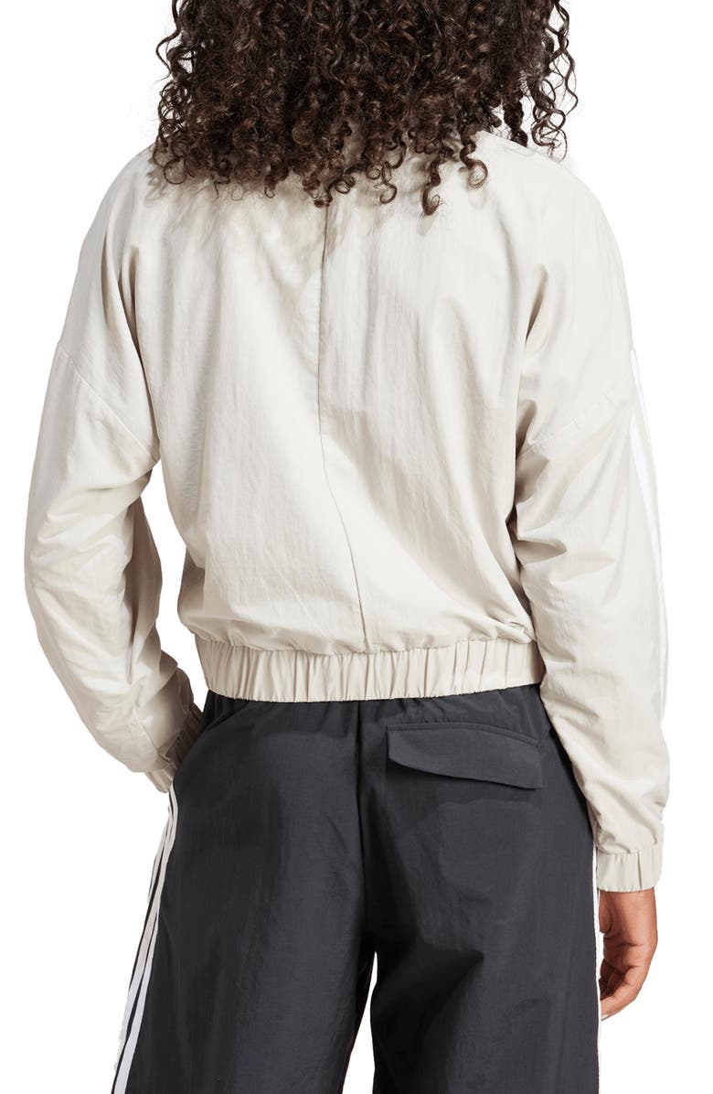 adidas Essentials 3-Stripes Lifestyle Bomber Jacket, Alternate, color, Wonalu/Whi