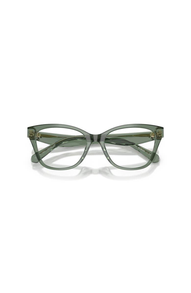 Tory Burch 53mm Cat Eye optical glasses, Alternate, color, Green