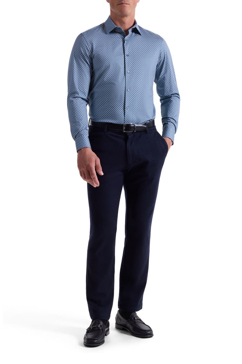 Jules OoohCotton® Geo Print Button-Up Shirt, Alternate, color, TEAL