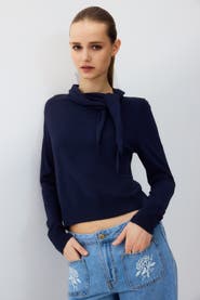 H&M Scarf-collar Jumper