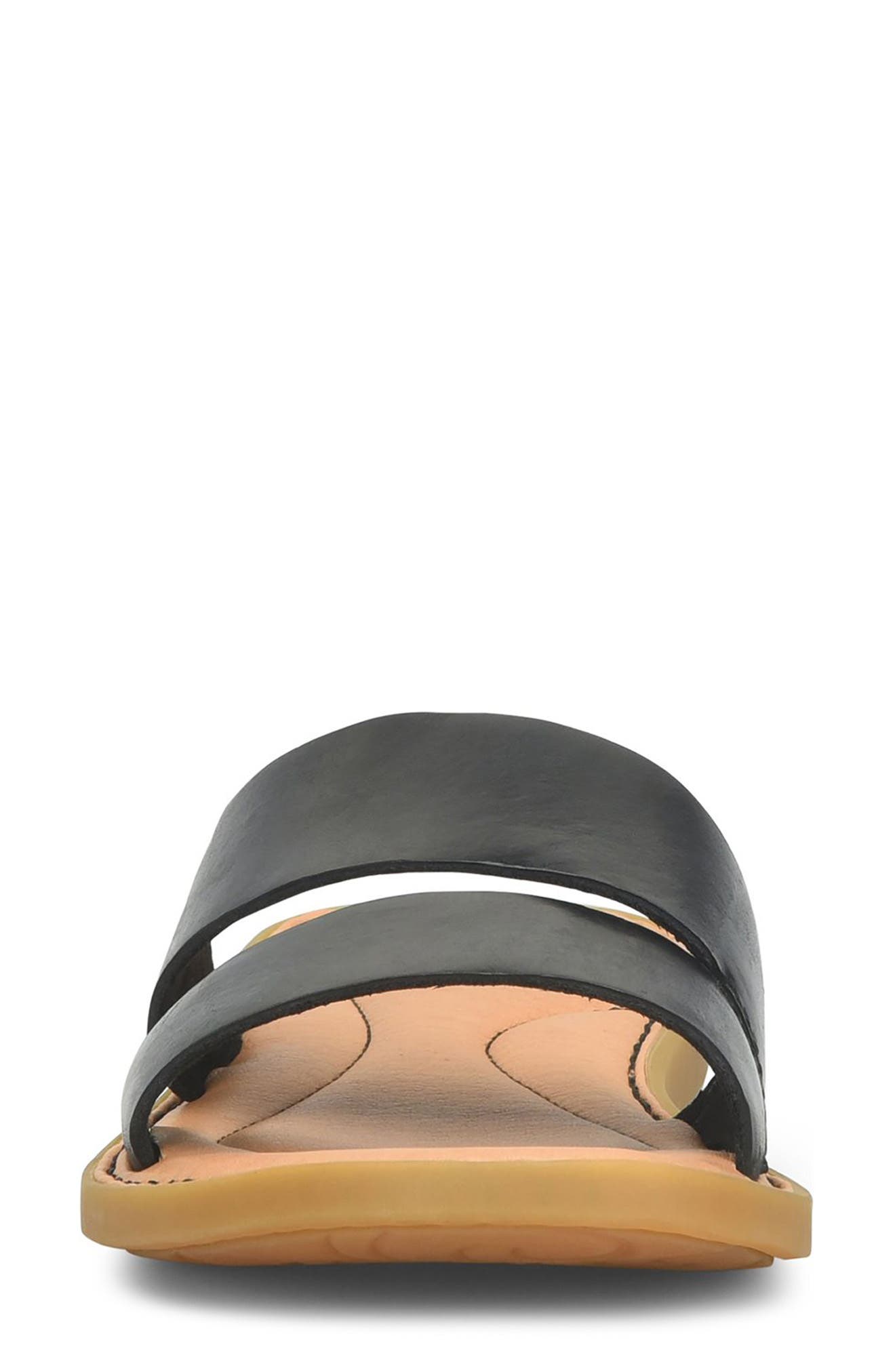 Børn Mahal Slide Sandal, Alternate, color, Black Leather