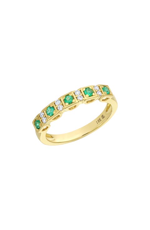 El Mar Diamond & Emerald Ring (Nordstrom Exclusive)
