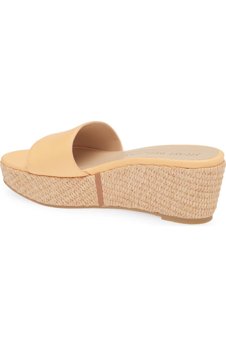 Stuart Weitzman Summer Wedge Sandal, Alternate, color, Mango/Tan