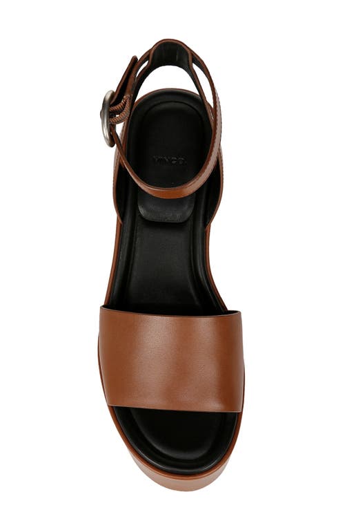 Vince Phillipa Platform Sandal In Sequoia Brown
