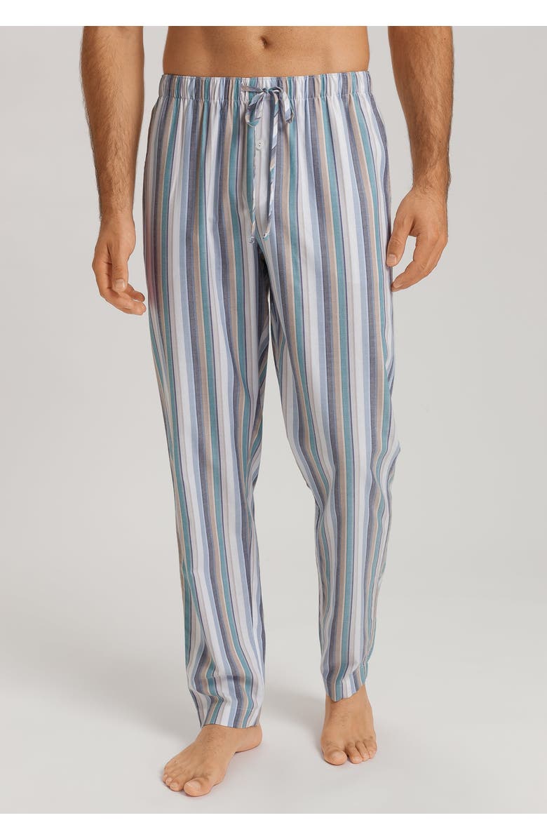 Hanro Night And Day Pants, Alternate, color, Atlantic Stripe