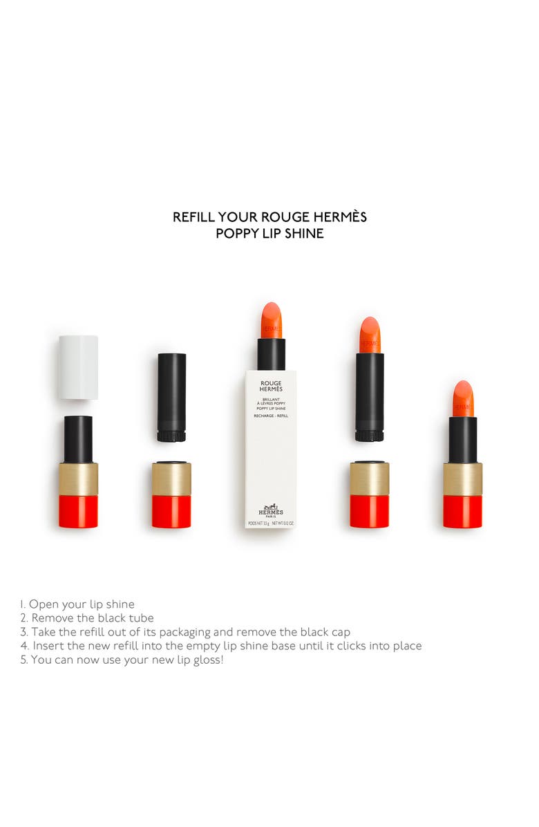 Hermès Rouge Hermès - Poppy Lip Shine, Alternate, color, Poppy