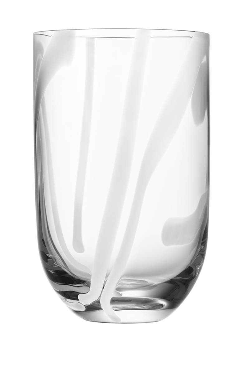 Kosta Boda Handmade Contrast Tumbler - White, Main, color, 