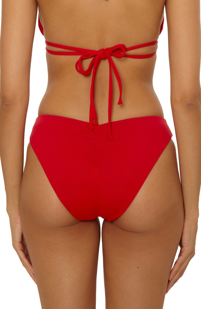 Becca Riviera Hipster Bikini Bottoms, Alternate, color, Apple