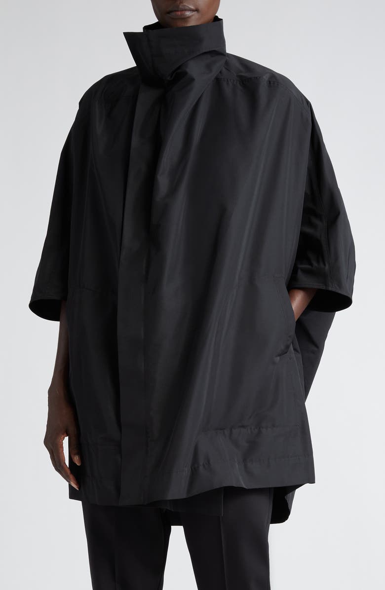 Rick Owens Stand Collar Oversize Jacket, Main, color,