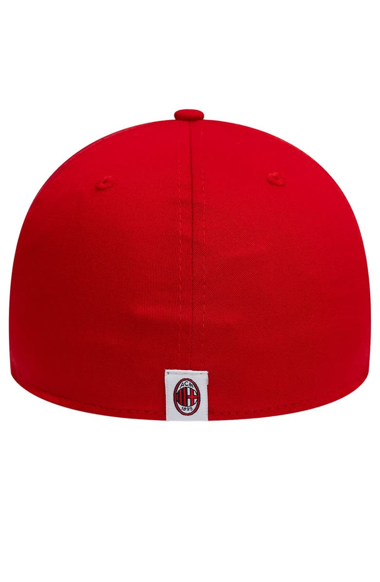 New Era Men's New Era Red AC Milan M Logo 39THIRTY Fitted Hat, Alternate, color, 