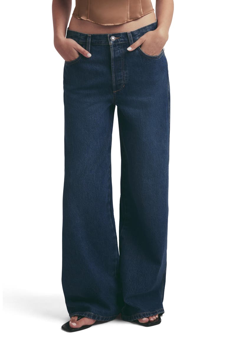 The Ollie Ultimate Baggy High Waist Wide Leg Jeans, Main, color, KENT
