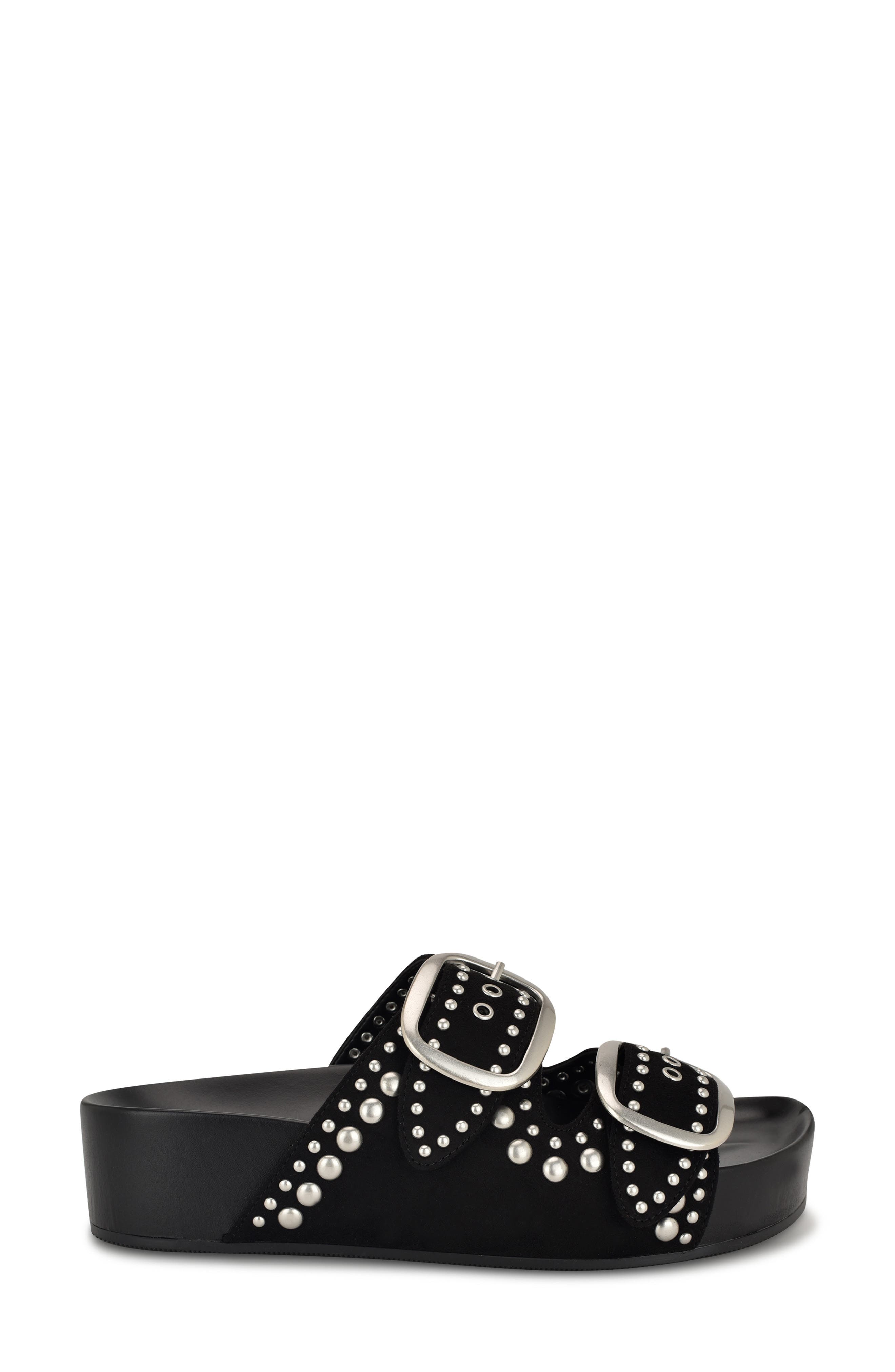 Nine West Flinne Studded Platform Sandal, Alternate, color, 