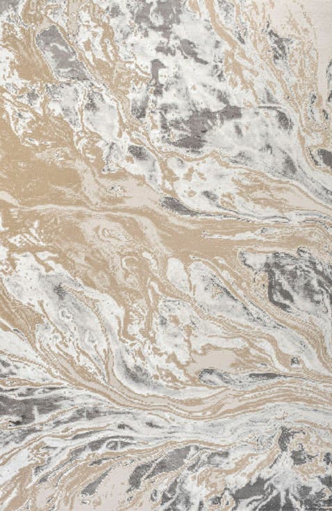 Swirl Marbled Abstract Area Rug