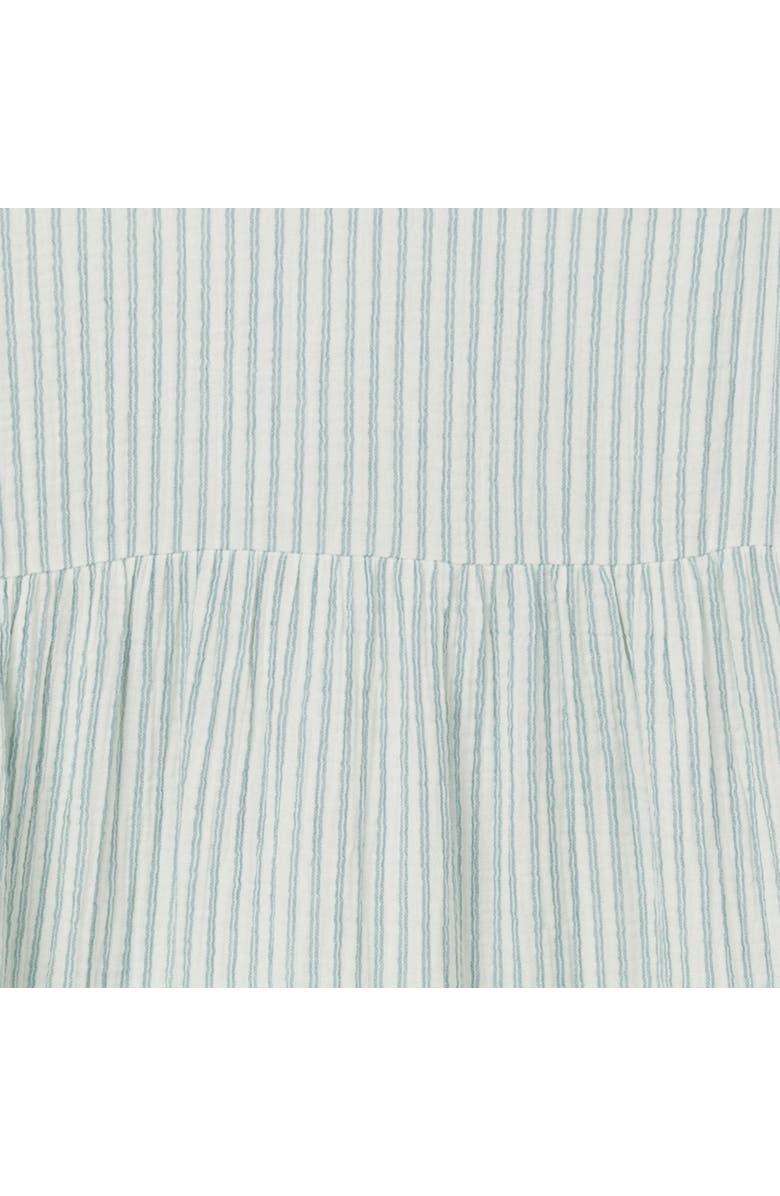 Modern Moments Mommy & Me Gauze Dress, Alternate, color, Teal Stripe