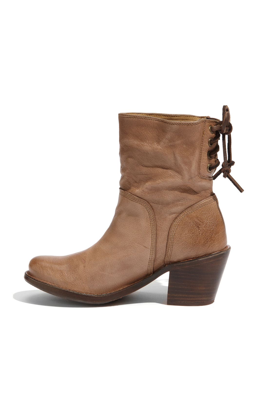 Frye 'Carmen' Back Lace Short Ankle Boot, Alternate, color, 