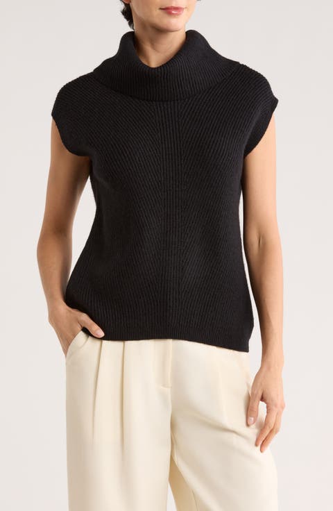 Sleeveless Turtleneck Sweater