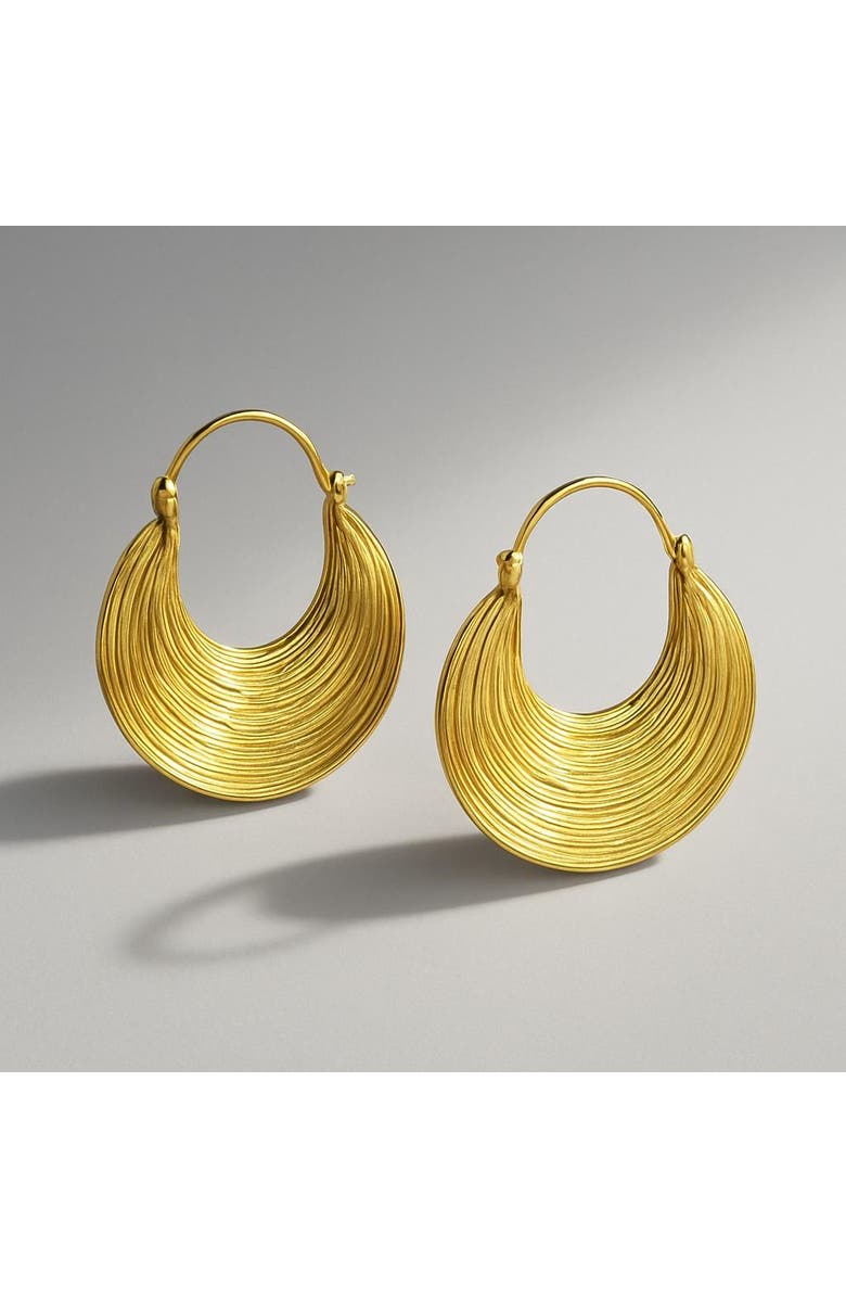 Ivy & Pearl Co. The Marlowe Rivière Hoops, Main, color, Gold