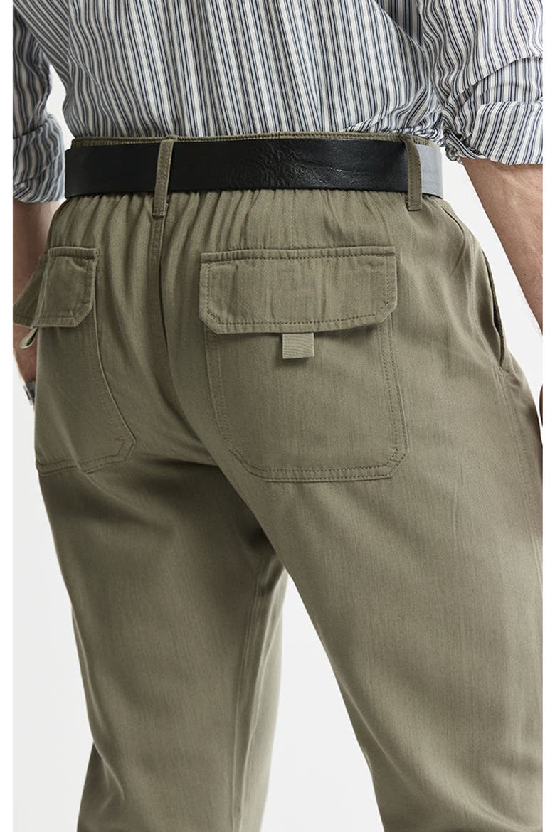 Rayon Lyocell Pull On Pants, Alternate, color, Green